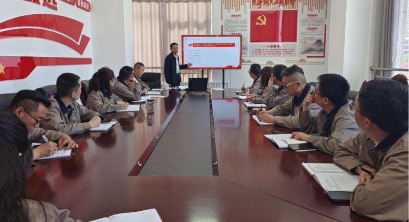 恪守“六大紀(jì)律” 筑牢思想根基——集團(tuán)黨委委員、紀(jì)委書記赴朝物開投公司黨支部講授專題黨課